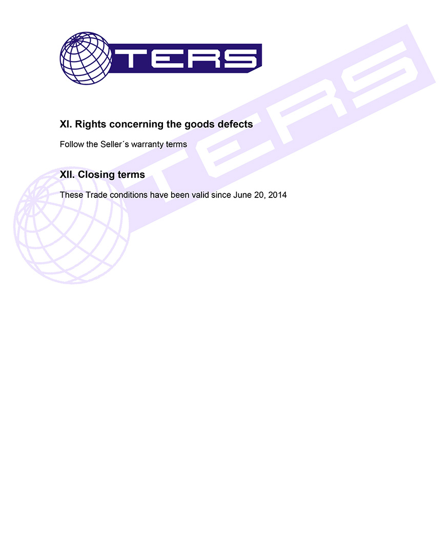 Terms of conditions, page 5